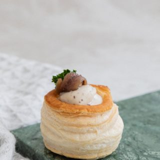 Volován de anchoa del cantábrico y queso