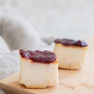 Tarta de queso vegana