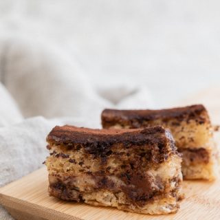 Tiramisú vegano